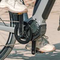Vélo de ville électrique Fiido Nomads Pro Touring avec pneus de 29 pouces, moteur central 250W, batterie 36V 11.6AH, fourche à suspension pneumatique, capteur de couple