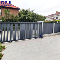 Portail Coulissant en Aluminium Personnalisé pour Entrée de Cour Décorative, Portail Principal Coulissant Euro-Américain Très Vendu