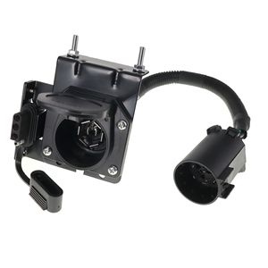 4 Pin And 7 Pin Trailer Wiring Harness 350 Mm Pvc Insulated Ip65 Black 12 V With Connector For Tow Vehicle - Product Image 3