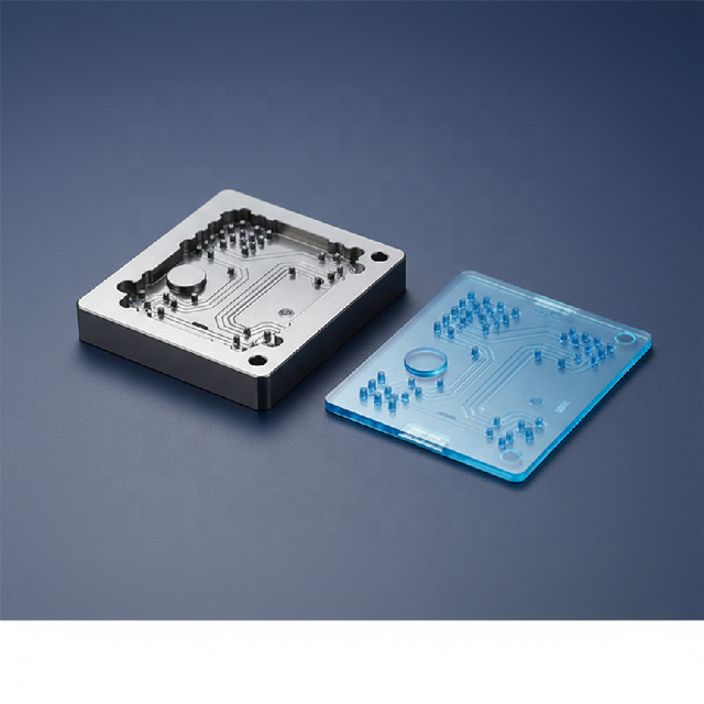 Precision Medical Device Manufacturing Custom Microfluidic Chip Development CNC Machining ISO Certified Injection Molding PCR