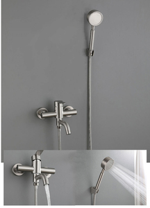 Moderno 304 in acciaio inox <span class=keywords><strong>con</strong></span> manico singolo in oro spazzolato <span class=keywords><strong>vasca</strong></span> da bagno e doccia <span class=keywords><strong>con</strong></span> soffione portatile per appartamenti e alberghi - Product Image 6