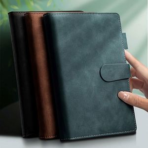 Business Journal Hardcover Notebook PU Leather Color A5 Memo <b>Pad</b> with 100 Sheets for Conference Class Travel School Office - Product Image 4
