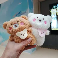 En gros Personnalisé En Peluche Kawaii Ours Porte-clés Décoration Sac Pendentif Ours En Peluche mini Jouets En Peluche Porte-clés Poupées