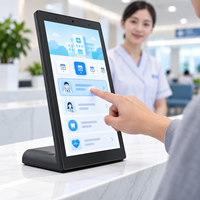 Tablette Android 14 pouces portrait en forme de L pour l'enregistrement hospitalier, terminal tactile RK3566 avec Wi-Fi, Bluetooth et Ethernet