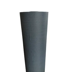 Dark blue weave Texture Design Embossed pvc foil vacuum press PVC Film decorative laminating PVC film for furniture