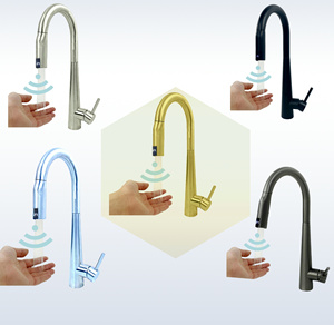 <span class=keywords><strong>Robinet</strong></span> à capteur automatique LED extractible, nouvelle technologie d'économie d'énergie développée en interne, une durée de vie supérieure à 500 000 utilisations - Product Image 5