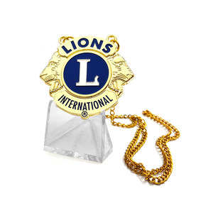 Leone Club distintivo in metallo collana Souvenir oro religioso europa buddismo dipinto spilla da balia Art e colore personalizzato da collezione 001 - Product Image 3