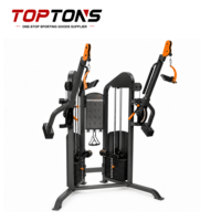 TOPTONS Machine à poulies double réglable à charges individuelles, personnalisable OEM ODM, Appareil de musculation multifonctionnel à câbles croisés pour salle de sport