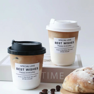 Bicchieri di Plastica Usa e Getta con Logo Personalizzato, Coperchio a U Trasparente, Bicchieri Opachi a Parete Singola <span class=keywords><strong>per</strong></span> Dessert, Caffè e Tè al <span class=keywords><strong>Latte</strong></span> - Product Image 6