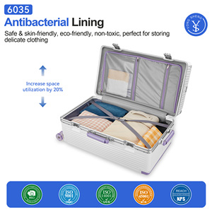 Sokok công suất lớn khung nhôm vali hành lý với tay cầm rộng và bánh xe trượt băng trơn tru cho du lịch dễ dàng - Product Image 4