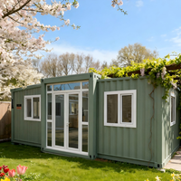 Villa préfabriquée haut de gamme de 20 pieds, 30 pieds, 40 pieds, 1 à 5 chambres, maison miniature mobile, préfabriquée, pliable, en acier, lodge extérieur, bungalow