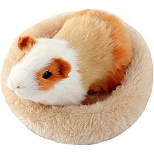 Petall Hamster Bed Soft Warm <b>Cushion</b> Round Fleece Pet Bed For Guinea Pig <b>Small</b> Animals - Product Image 1