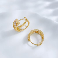 Boucles d'oreilles créoles en or jaune 18 carats avec diamants de laboratoire, boucles d'oreilles clous tendance, boucles d'oreilles en diamants de laboratoire, boucles d'oreilles en diamants, boucles d'oreilles en or