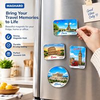 Aimant de réfrigérateur souvenirs de lieux emblématiques de la ville : Paris, Rome, Londres, Athènes – Cadeau pour magasins, vente au détail et collections de souvenirs touristiques