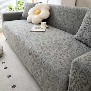 Wholesale Bohemian Style Custom Elastic Jacquard <strong>Sofa</strong> Covers Factory <strong>Supports</strong> OEM L-Shape for Three-Seat <strong>Sofa</strong> Pet-Friendly - Product Image 6