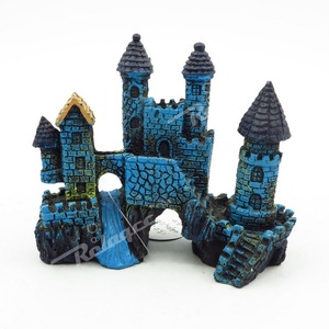 Grote Kasteel Aquarium Decoraties Voor Aquarium, Aquarium Ornament Aquatic Grotten Verbergen Hut - Product Image 5