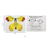 Carte volant papillon magique pour enfants, jouet, accessoire, pour tours de magie en plein air, Diy, vente en gros,
