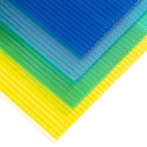 Hot bán ánh nắng mặt trời multiwall Polycarbonate mái Twin tường Polycarbonate nhà kính tấm PC Hollow giá thép tấm - Product Image 3