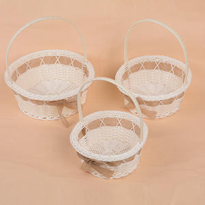 Panier en rotin plastique PP personnalisé, nouveau design, grand panier en forme <span class=keywords><strong>de</strong></span> cœur et <span class=keywords><strong>de</strong></span> cercle pour le <span class=keywords><strong>rangement</strong></span> <span class=keywords><strong>de</strong></span> cadeaux - Product Image 5