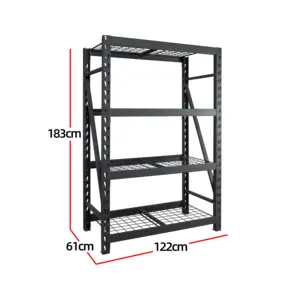 Factory Supply Multipurpose Storage Rack Easy Assemble Heavy Duty 4 Layers Metal Storage Shelf Rack
