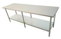 Table de travail de cuisine commerciale XIANGYING certifiée NSF, plateau en acier inoxydable de haute qualité