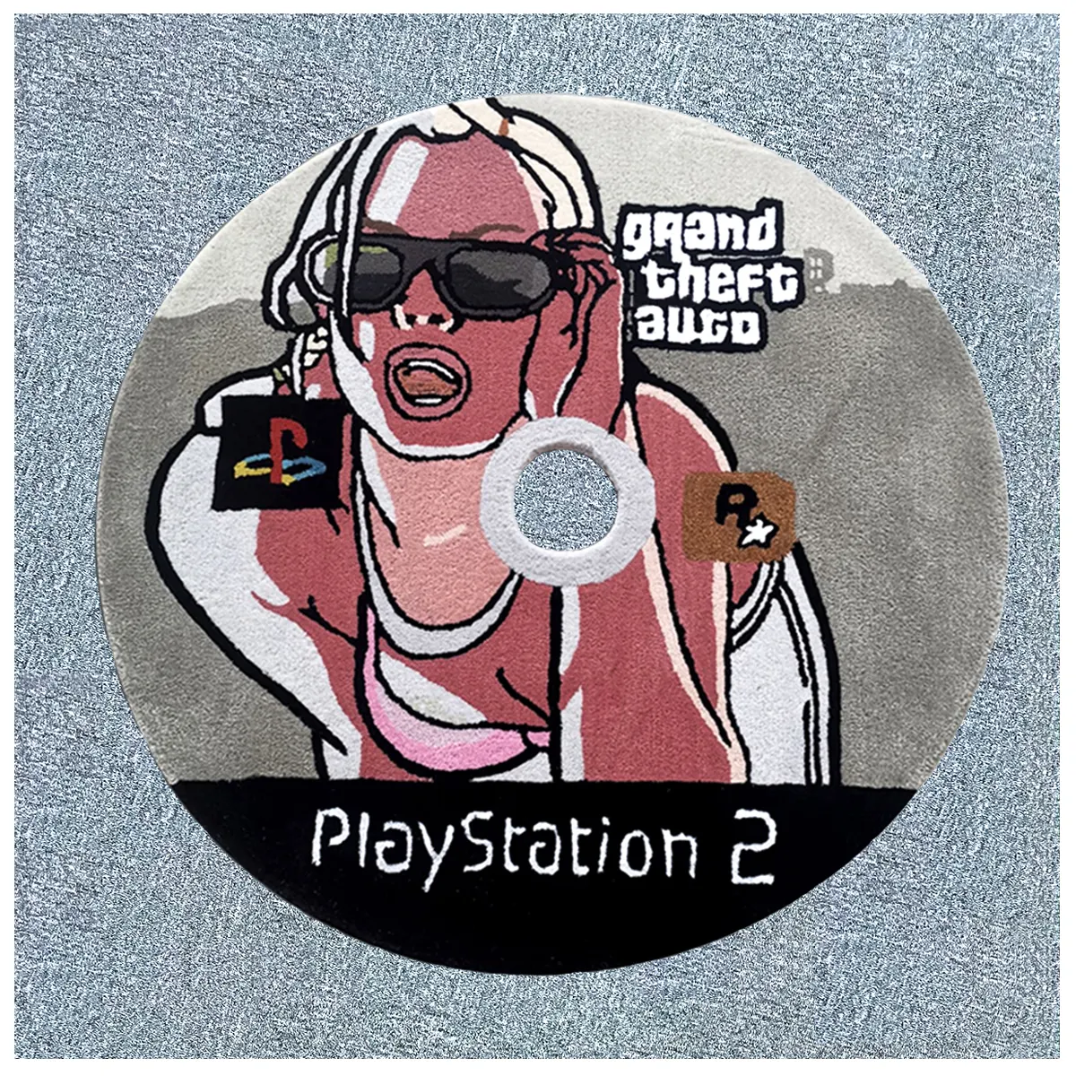Özel Logo Kalıp Kesim Akrilik Video Oyunu Disk Halı Silent Hill 2 CD Kız Odası için Püsküllü Zemin Halıları