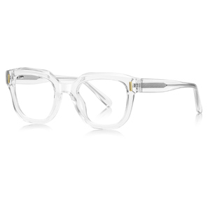 מסגרות משקפיים לגברים דגם LS009 וינטג' רטרו גיאומטרי, מסגרת מלאה גדולה, TR, עם קפיץ, במלאי מהמפעל, בסגנון קוריאני, אירופאי ואמריקאי - Product Image 2