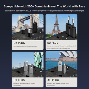 Wontravel 3AC Outlets PD100W Super Fast <b>Charging</b> USB C World International Universal Travel <b>Adapter</b> for Travel - Product Image 3