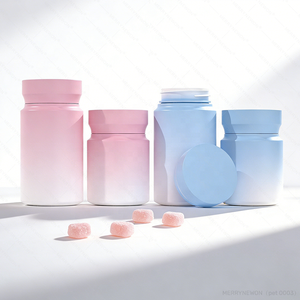 Custom High Quality Food Grade PET Plastic <b>Bottle</b> Nutrition Vitamins Jar with Screw Cap Medicine <b>Pill</b> Capsule <b>Bottle</b> - Product Image 5