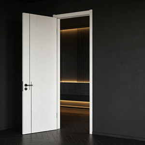 Puertas de <span class=keywords><strong>Madera</strong></span> de Teca Ecológicas y Duraderas, <span class=keywords><strong>Marco</strong></span> de <span class=keywords><strong>Madera</strong></span> Maciza Escandinava <span class=keywords><strong>para</strong></span> Baño y Sala de Estar - Product Image 2