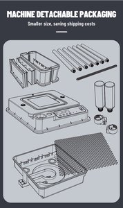WONEGG Incubateur de qualité supérieure <span class=keywords><strong>80</strong></span> mini-œufs pour cailles, canards, perroquets, poulets, incubateur pour 100 œufs - Product Image 6