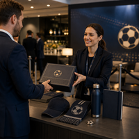 Kit événementiel personnalisé, ensemble de marchandises pour les fans de football, OEM ODM, multi-SKUs, coffret cadeau, cadeau VIP, cadeau d'accueil, premium