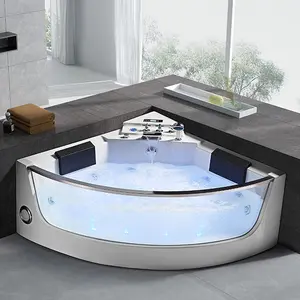 亚克力酒店水疗浴缸带浴缸搅拌器按摩浴缸Q322N热卖透明玻璃中国佛山乡村别墅角