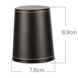 Bar bere gioco d'azzardo Poker giochi adulti del sesso a buon mercato personalizzato in pelle casinò Shaker dadi Cup - Product Image 2