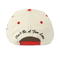Casquettes personnalisées de marque, prix d'usine, vente en gros, casquette bicolore, tissu en coton, broderie 3D, casquette à fermeture à pression, casquette de baseball
