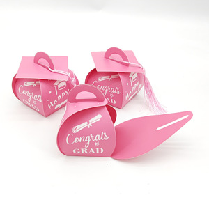 Estudiante Graduación Temporada Celebración Práctico Caja de regalo Creativo Doctor Sombrero Diseño Estampado en caliente Carta Caja de dulces - Product Image 3