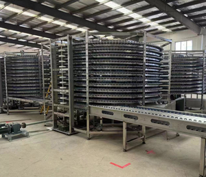 Torre de Enfriamiento y Congelación en Espiral de Acero Inoxidable de Múltiples Capas para la Industria Alimentaria, para Pan y Pizza, con Banda Transportadora de Malla Metálica, Marca NP - Product Image 2