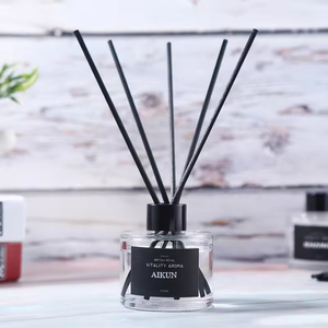 Diffuseur de parfum d'ambiance liquide Aikun de luxe personnalisé, écologique, noir, pour hôtel, marque privée, 120 ml, diffuseur à bâtonnets aromatiques - Product Image 2