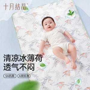 Cambiador de Bebé Extra Grande Octubre Crystallized, Refrigerante y Transpirable, para Bebés y Niños Pequeños, Estándar Clase A - Product Image 1