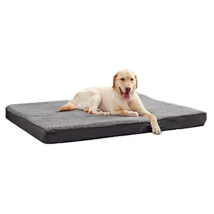 Attractive simple soft anti skid ortopedic memory foam dog mattress bed