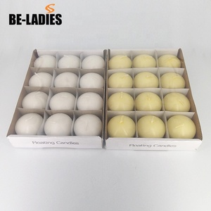 Vente en gros de bougies flottantes 2 "fantaisie décoration de mariage <span class=keywords><strong>ivoire</strong></span> parfum huile fleur d'eau - Product Image 3