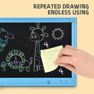 لوح كتابة رقمي محمول قابل للمسح بشاشة ملونة 14 بوصة للأطفال مع إضاءة وموسيقى - Product Image 5