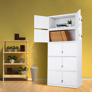 Almacenamiento para Oficina y Almacén, <span class=keywords><strong>Armario</strong></span> Modular de Acero con Cerradura, Almacenamiento Metálico de 2 Puertas para Empresas, Pedidos al por Mayor y Entrega Rápida - Product Image 6