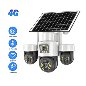 Cámara PTZ Solar 4G con Seguimiento Automático, Audio Bidireccional, Clasificación IP66, Conexión 4G, Compatible con Tarjeta SD/Nube, Suministro Directo de Fábrica - Product Image 1