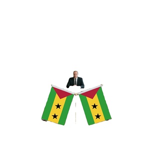 Drapeau <span class=keywords><strong>de</strong></span> table en forme <span class=keywords><strong>de</strong></span> Y avec base en métal pour décorations <span class=keywords><strong>de</strong></span> drapeaux miniatures personnalisables <span class=keywords><strong>de</strong></span> Sao Tomé-et-Principe - Product Image 4