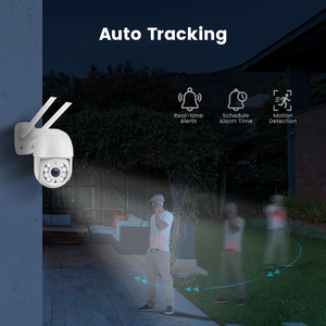 ICSEE Smart Auto Tracking <span class=keywords><strong>IP</strong></span> Domo PTZ Cámara Visión nocturna a todo color Seguridad inalámbrica CCTV Datos en la nube al aire libre CMOS AI Humanoide - Product Image 4