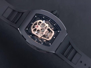 Reloj Mecánico de Hombre con Diseño de Calavera, de Fibra de Carbono, Forma Tonneau, para Negocios y Deportes - Product Image 3