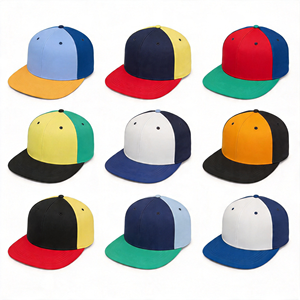 หมวกแก๊ปฮิปฮอปทูโทน 6 แผง ปรับขนาดได้ ปักลายตามสั่ง แบบ Snapback - Product Image 3