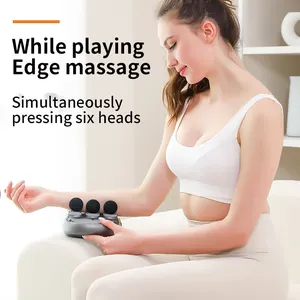 Upgraded 2024 new 6 heads professional massage gun deep tissue vibration body muscle massage gun