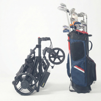 Chariot de golf électrique pliable à 3 roues, télécommandé, grande autonomie, pour 36 trous, capacité de montée 40% - Vente en gros usine